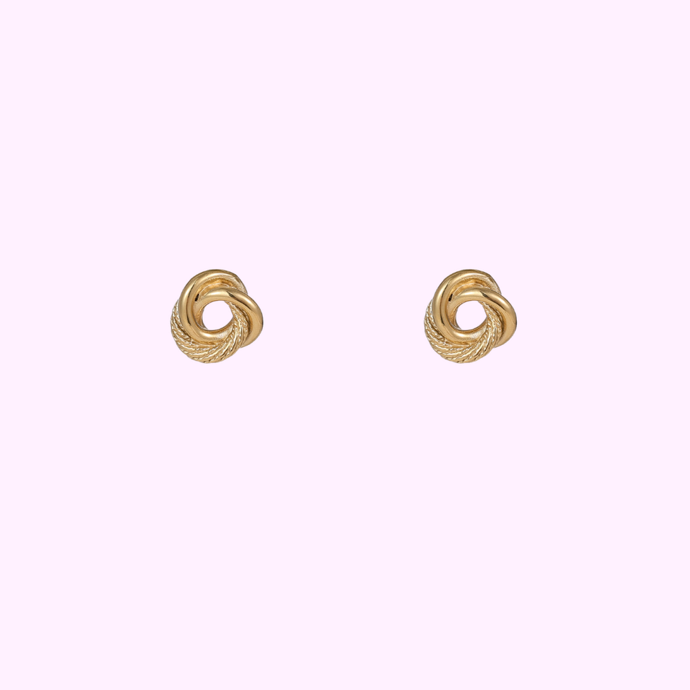 Twist Studs &ndash; Gold