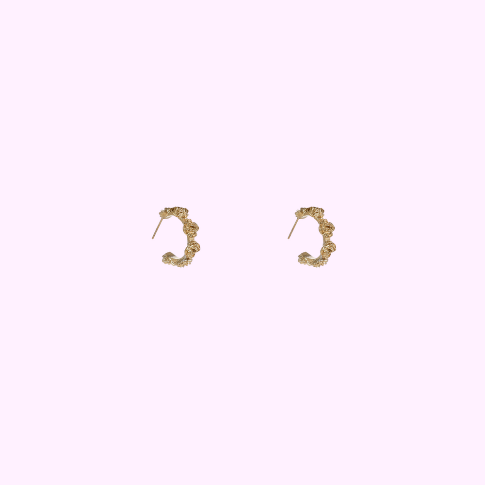 Rose Garden Hoops &ndash; Gold