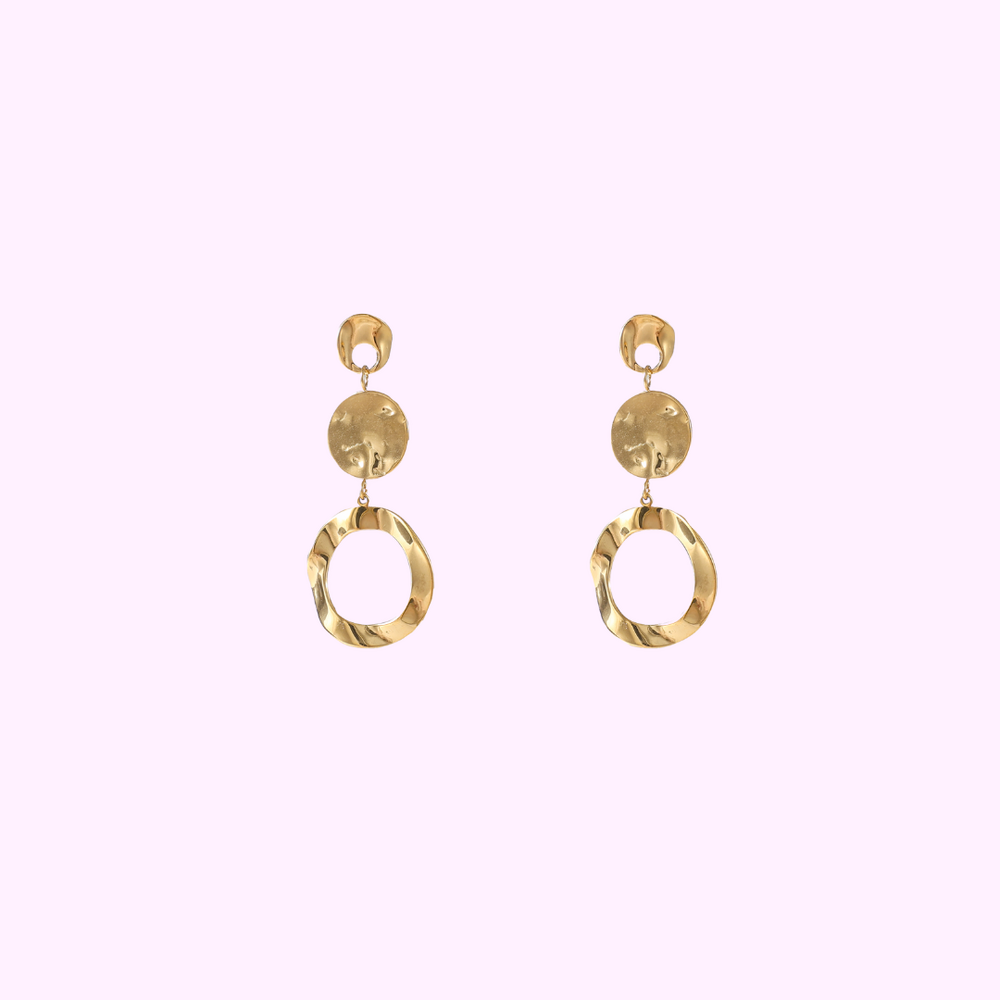 Organic Circle Drops &ndash; Gold