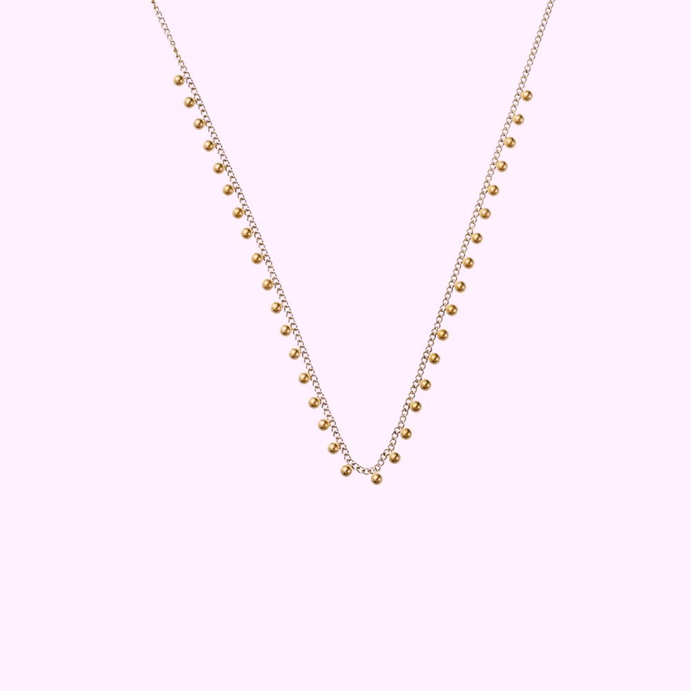 Mini Dot Necklace - Gold