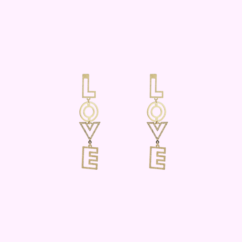 Bold Love Earring - Gold