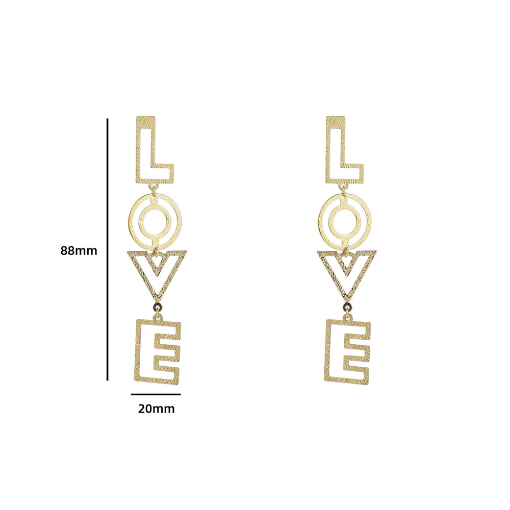Bold Love Earring - Gold