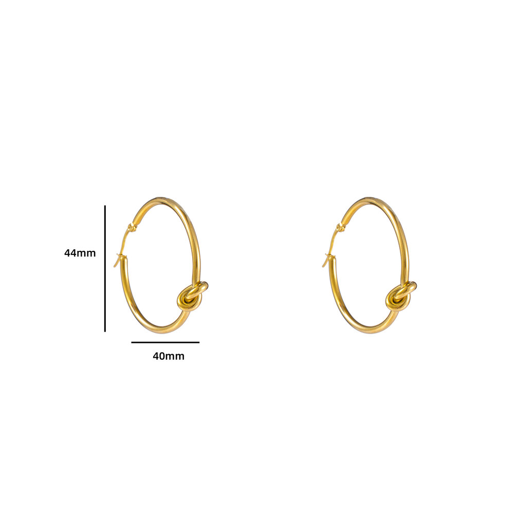 Infinity Knot Hoop - Gold