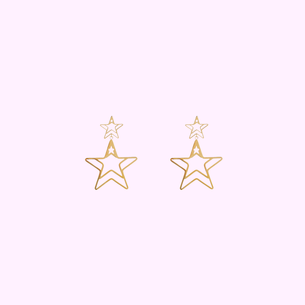Radiant Star Earring - Gold