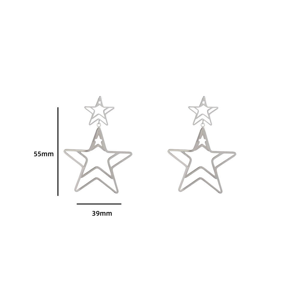 Radiant Star Earring - Silver