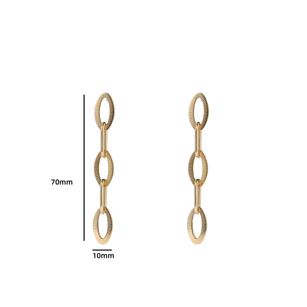 Classic Oval Drop - Gold