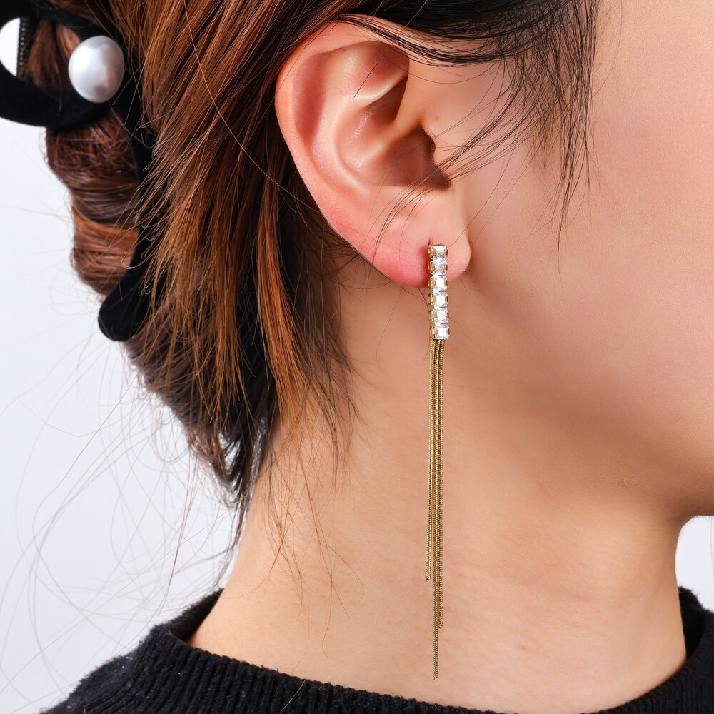 Sparkle Duo Earring - Gold