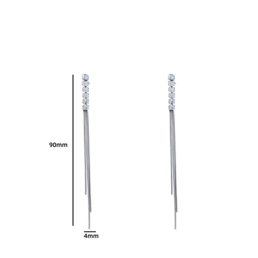 Sparkle Duo Earring - Silver