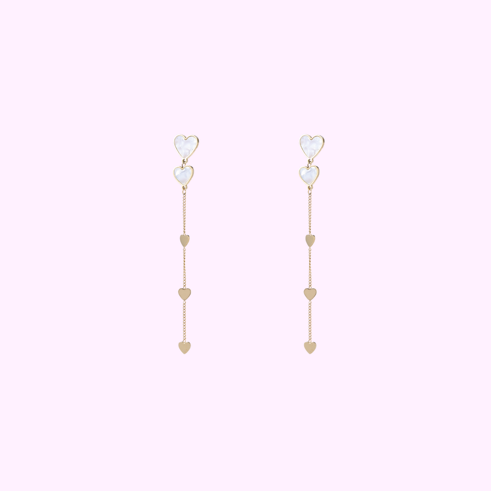 Pearl Love Earring - Gold