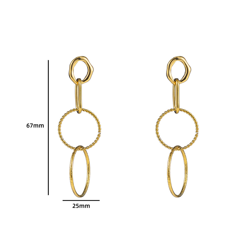 Linked Essence Earring - Gold