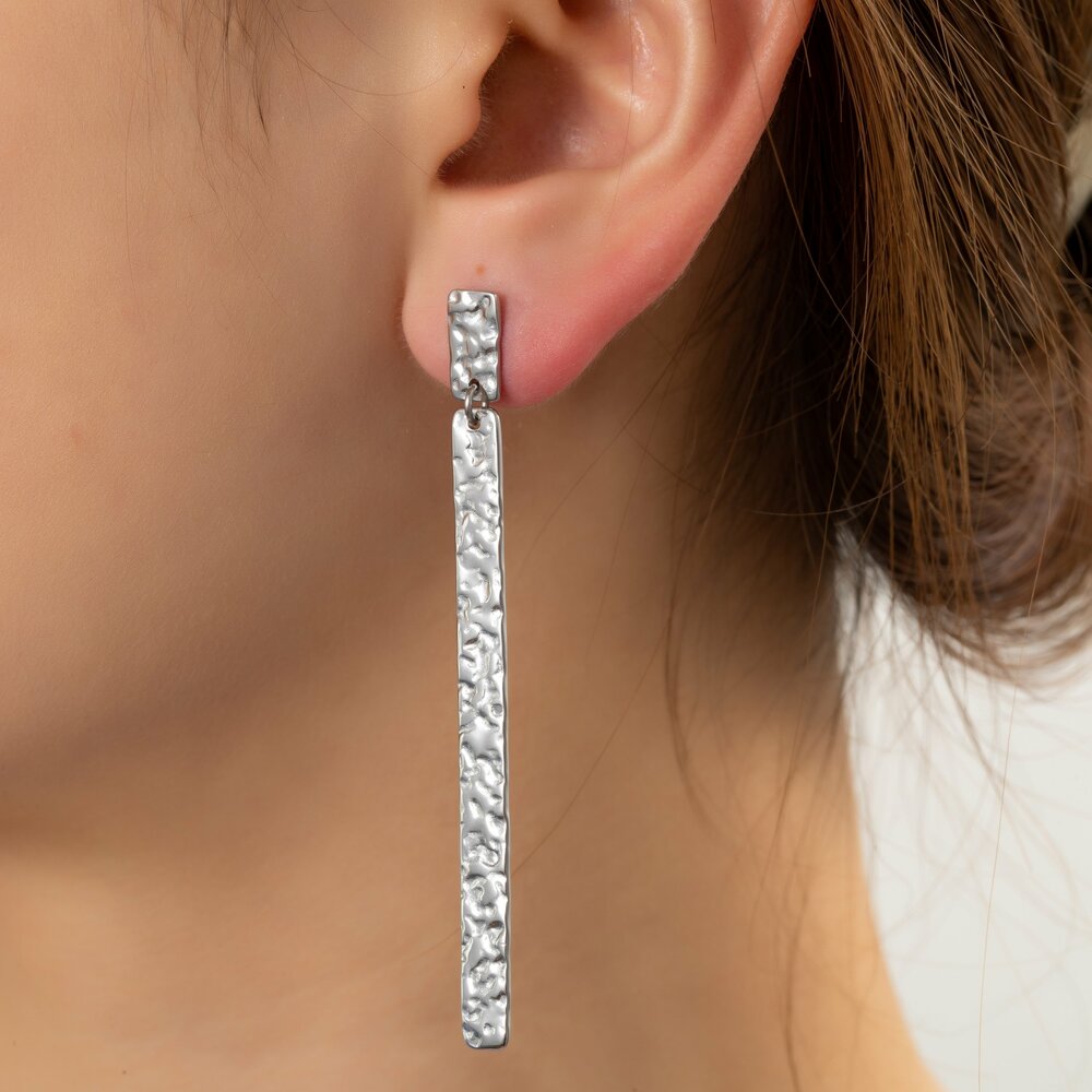 Long Bling Drop - Silver