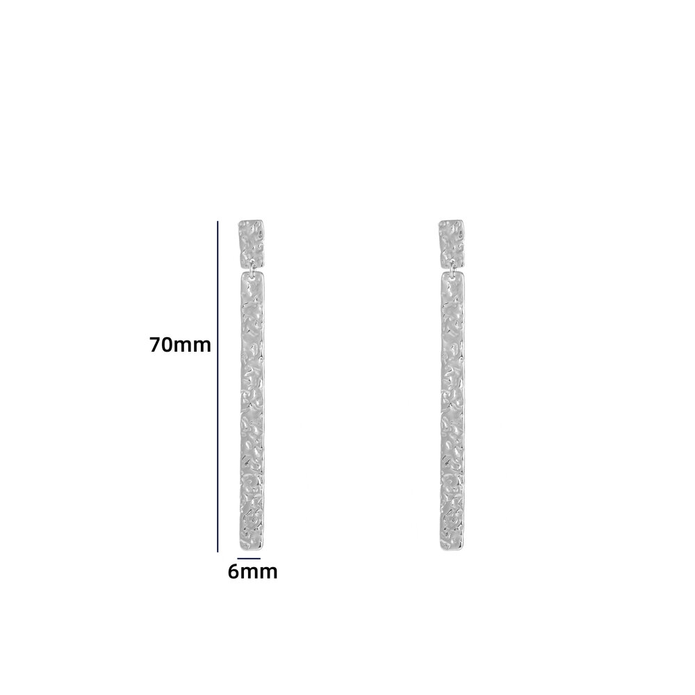 Long Bling Drop - Silver