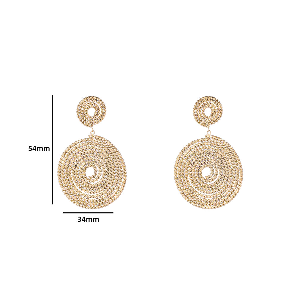 Twist Up Earring - Gold