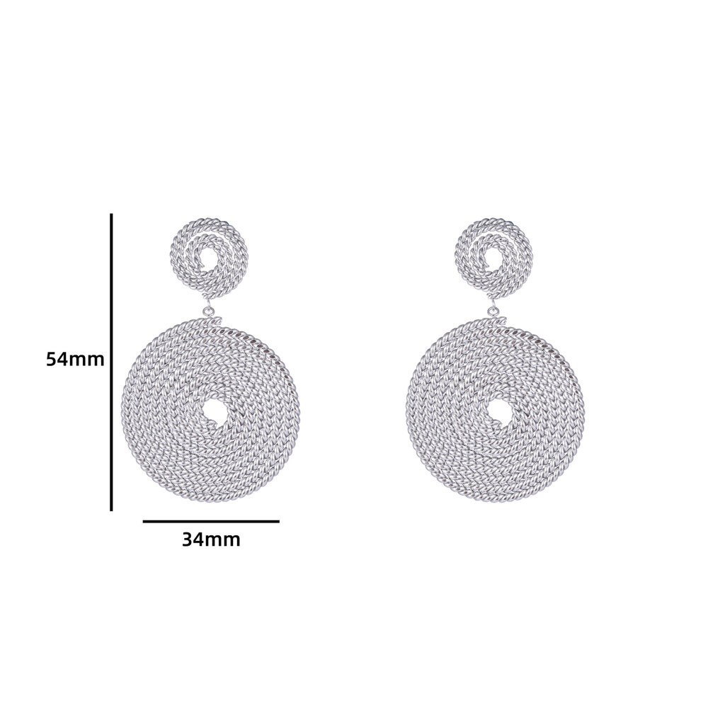 Twist Up Earring - Silver