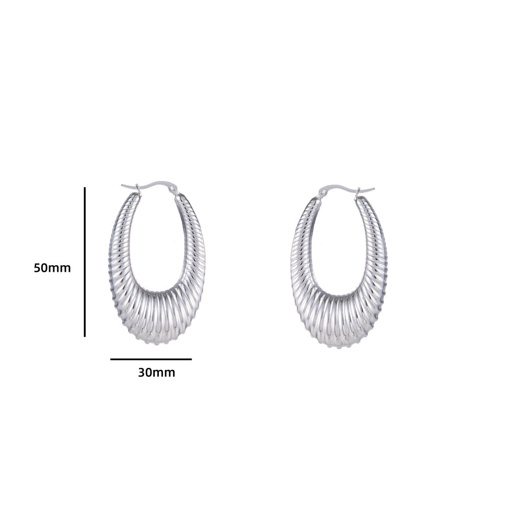 Bold Oval Hoop - Gold