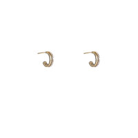 Sparkle Half Hoops - Gold