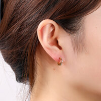 Sparkle Half Hoops - Gold