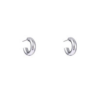 Chunky Hoops - Silver