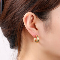 Chunky Hoops - Gold
