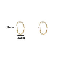 Twisted Hoops - Gold