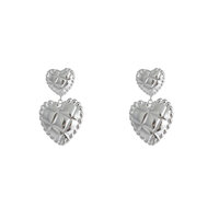 Puffy Hearts - Silver