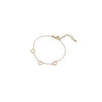 Triple Heart Bracelet - Gold