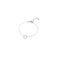 Minimal Circle Bracelet - Silver