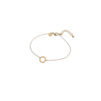 Minimal Circle Bracelet - Gold