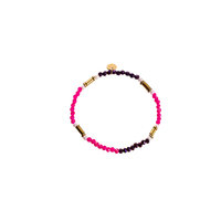 Eclipse Beads Bracelet - Purple and Pink