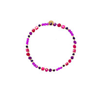 Zenith Beads Bracelet - Purple and Pink