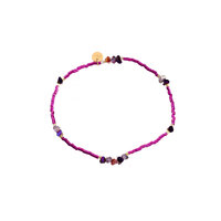 Ethereal Beads Bracelet - Purple and Pink