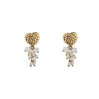 Heart Bunch - Gold and White