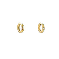 Cute Heart Hoop - Gold and Blue