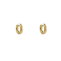 Cute Heart Hoop - Gold