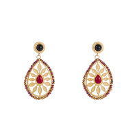 Pink Sun Earring - Gold and Pink