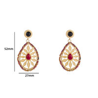 Pink Sun Earring - Gold and Pink