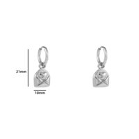 Love Letter Hoop - Silver