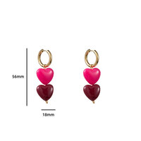 Big Pink Hearts - Gold and Pink