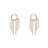 Hoop + 5 Twisted chains - Gold