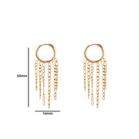 Hoop + 5 chains - Gold