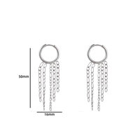 Hoop + 5 chains - Silver
