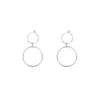 Doubles Rings Dangle - Silver