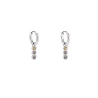 3 in a row Hoop - Silver and Terra