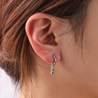 3 in a row Hoop - Silver and Terra