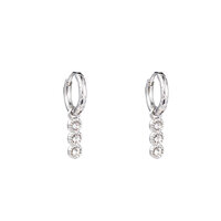 3 in a row Hoop - Silver