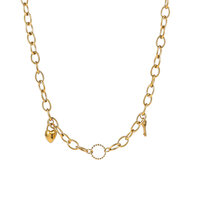 Locked in Love Necklace - Gold