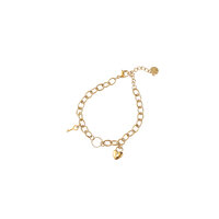 Locked in Love Bracelet &ndash; Gold