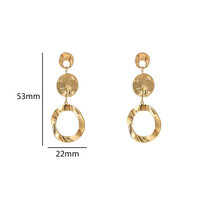 Organic Circle Drops &ndash; Gold
