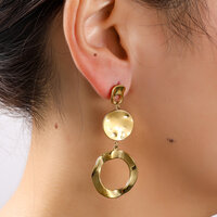 Organic Circle Drops &ndash; Gold