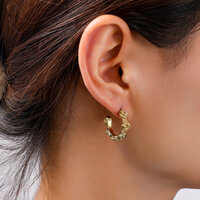Rose Garden Hoops &ndash; Gold